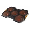 Deltaco GAM-072 atdzesējošais paliktnis portatīvajiem datoriem 1300 RPM Melns, Oranžs Deltaco GAM-072 atdzesējošais paliktnis portatīvajiem datoriem 1300 RPM Melns, Oranžs