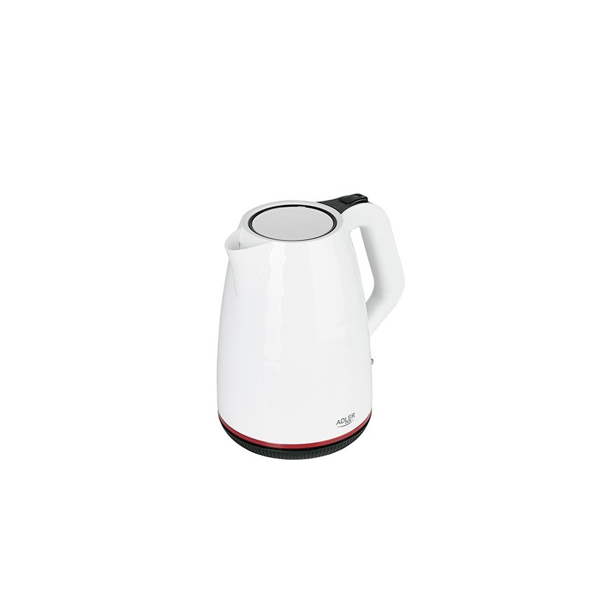 Adler AD 1277 W elektriskās tējkanna 1,7 L 2200 W Balts – 2