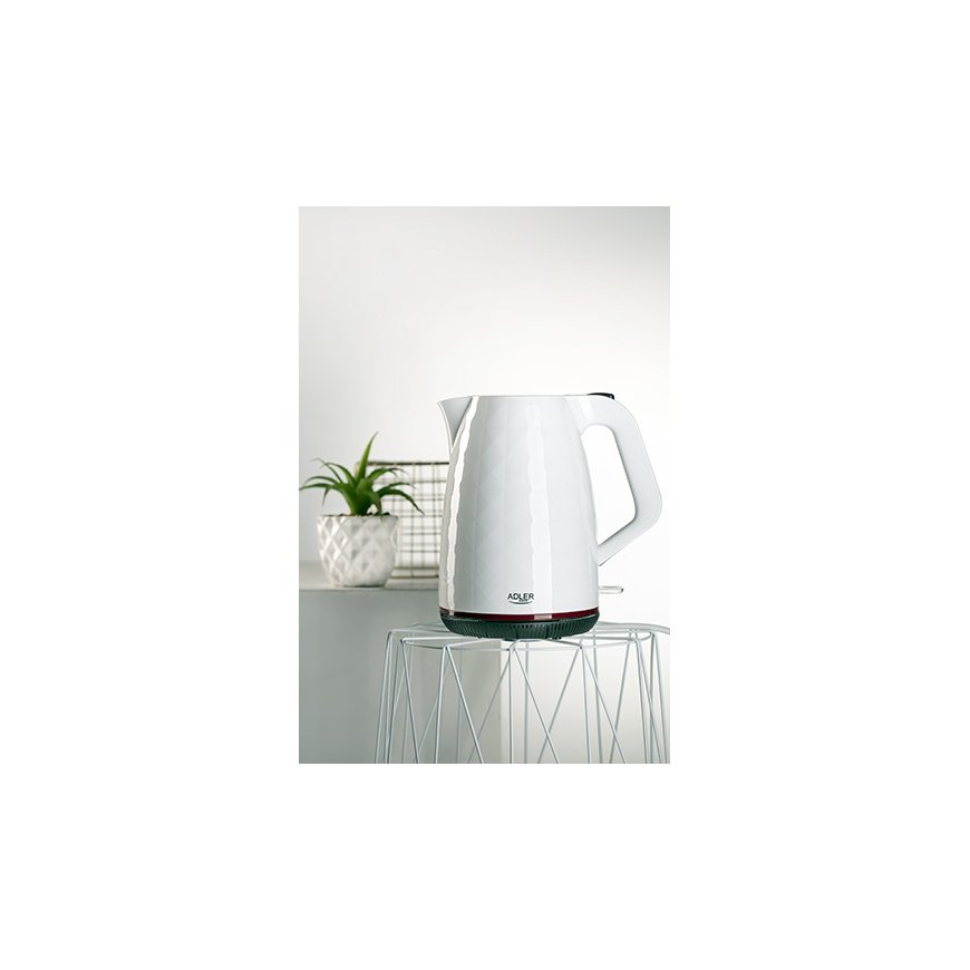 Adler AD 1277 W электрический чайник 1,7 L 2200 W Белый – 5