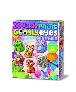 4M Mould & Paint DIY komplekts Veidojami un krāsojami dzīvnieciņi ar kustīgām acīm
