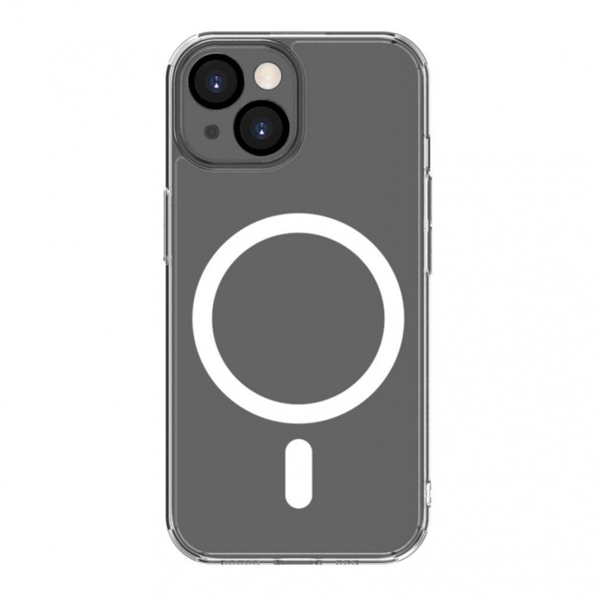 Apple iPhone 15 Clear Case With Magnetic and Camera Protection Transparent