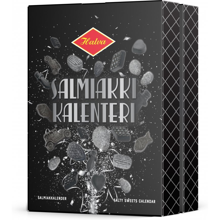 Halva Salmiakkikalenteri joulukalenteri, 200 g