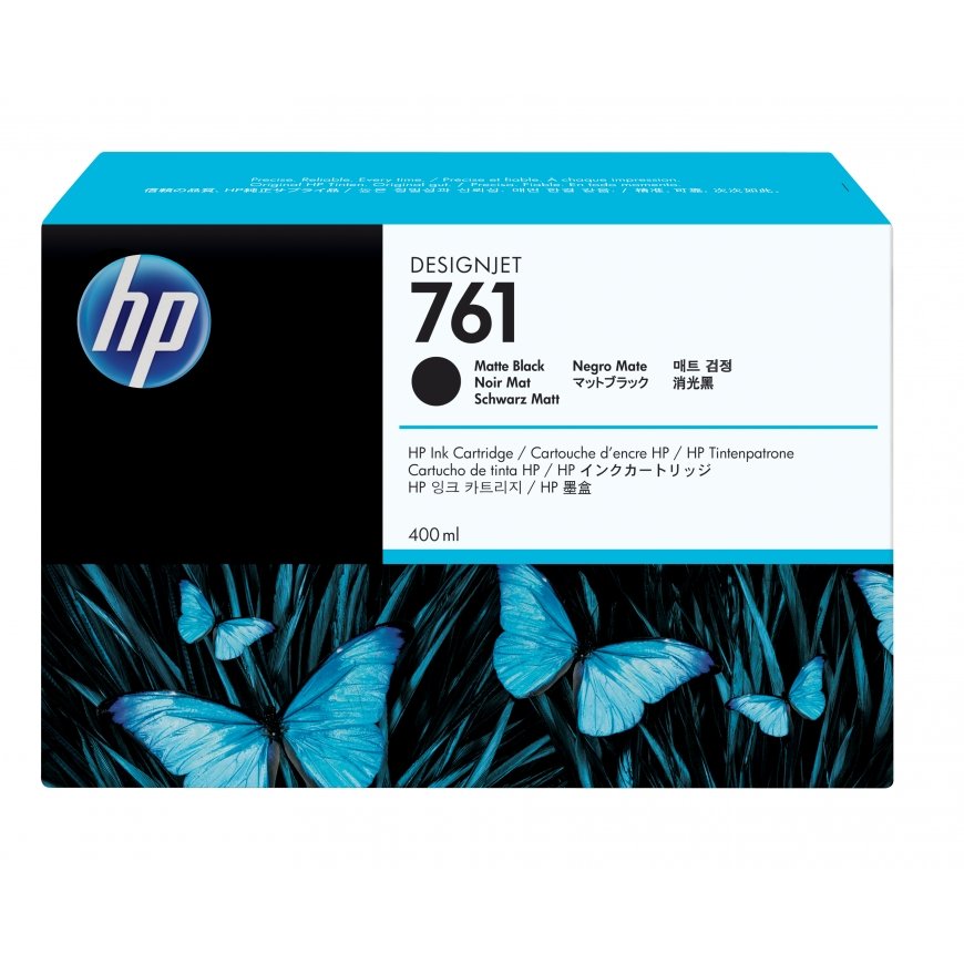 HP 761, Струйный картридж DesignJet, 400 мл, Черный матовый
