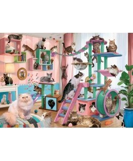 Ravensburger Cat Tree Heaven Puzle 1000 pcs Dzīvnieki