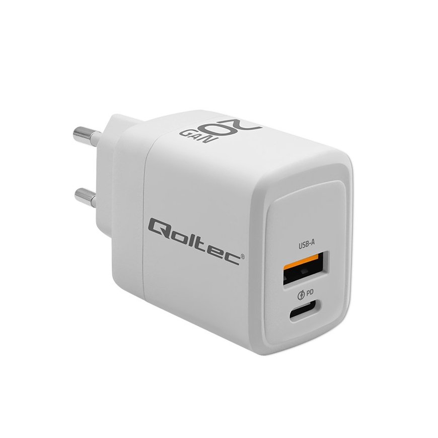 Qoltec 100W GaN sienas lādētājs |