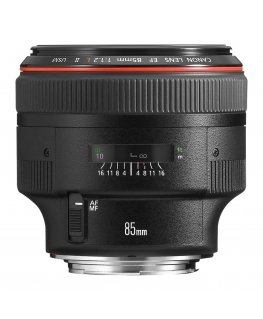 Canon EF 85mm f/1.2 L USM II Lens Teleobjektyvas Juoda