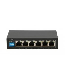 Extralink EX.14831 verkkokytkin Hallitsematon L2 Fast Ethernet (10/100) Power over Ethernet -tuki musta