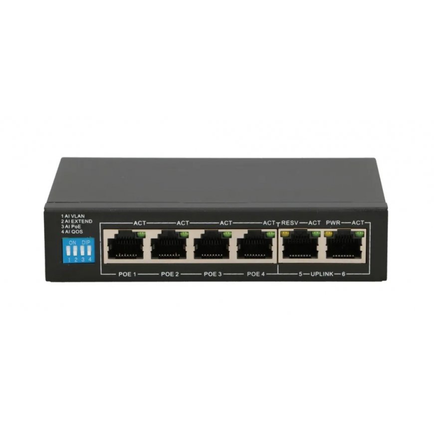 Extralink EX.14831 verkkokytkin Hallitsematon L2 Fast Ethernet (10/100) Power over Ethernet -tuki mu