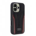 Audi Genuine Leather MagSafe iPhone 16 6.1" czarno-czerwony|blac Audi Genuine Leather MagSafe iPhone 16 6.1" czarno-czerwony|blac