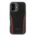 Audi Genuine Leather MagSafe iPhone 16 6.1" czarno-czerwony|blac Audi Genuine Leather MagSafe iPhone 16 6.1" czarno-czerwony|blac