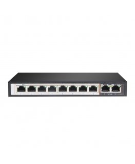 Extralink EX.14312 tinklo komutatorius Ne-valdomas L2 Gigabit Ethernet (10/100/1000) Maitinimas per Eternetą (PoE) Juoda