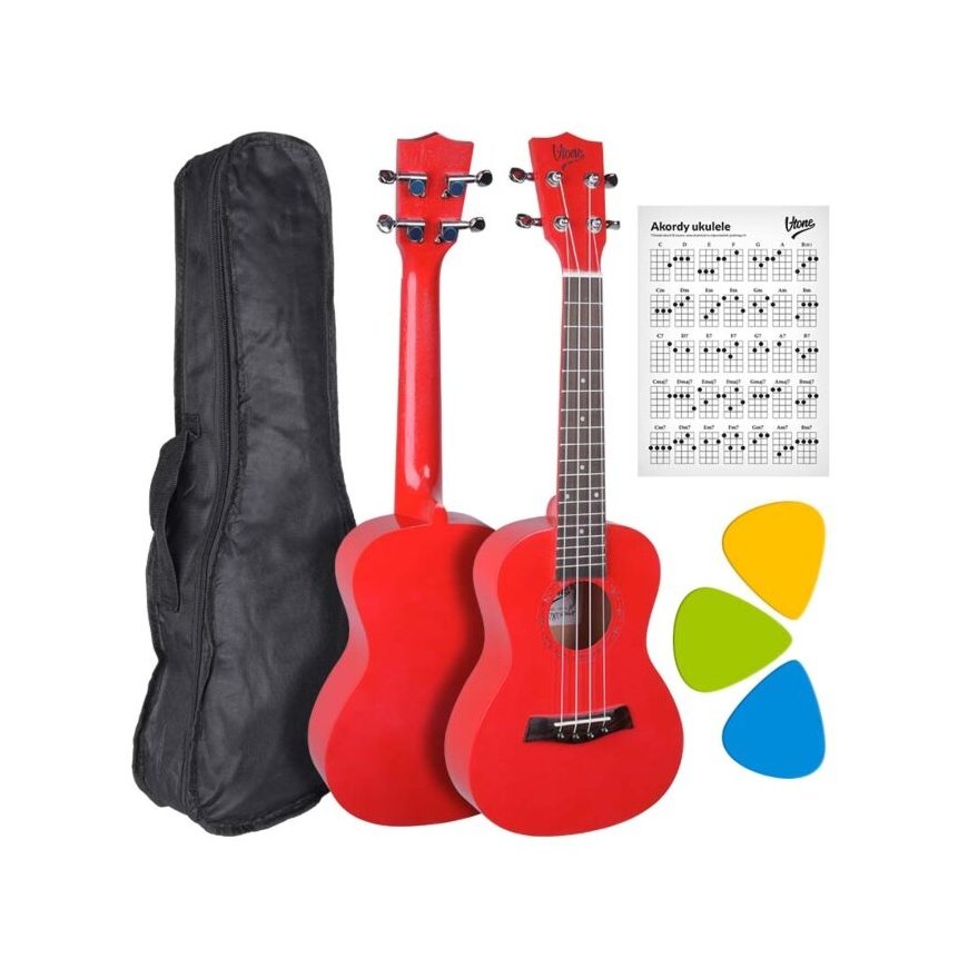 V-TONE UK23 RD Concert Acoustic Ukulele 23""