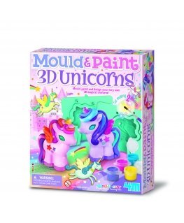 4M 3D Mould & Paint DIY komplekts 3D veidošana un krāsošana – Mirdzošie vienradži