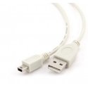 Gembird CC-USB2-AM5P-3 USB kabelis USB 2.0 0,9 m USB A Mini-USB B Balta Gembird CC-USB2-AM5P-3 USB kabelis USB 2.0 0,9 m USB A Mini-USB B Balta