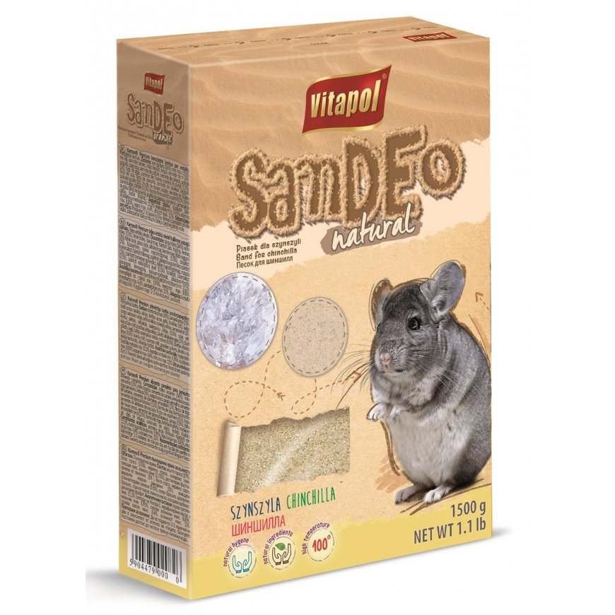 VITAPOL Sandeo natural - sand for chinchillas - 1500g