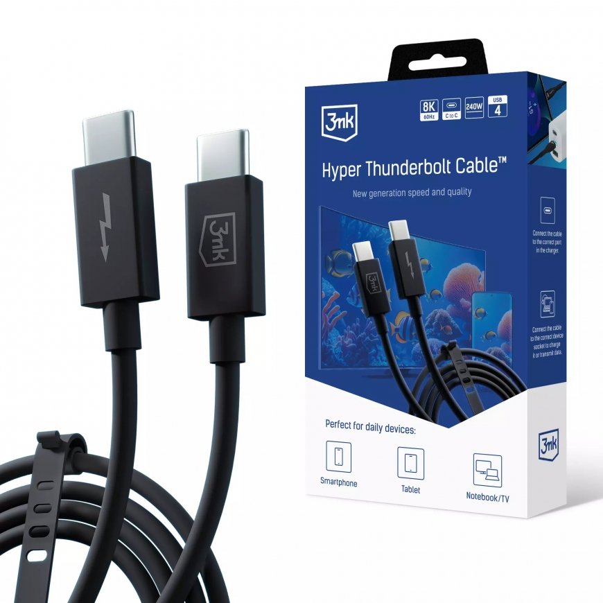 3MK Hyper Thunderbolt 3 Cable USB-kaapeli
