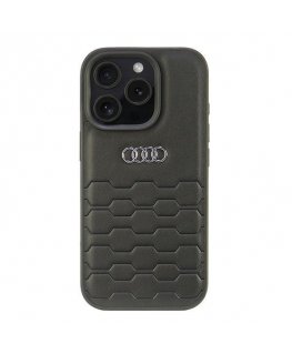 Audi Synthetic Leather iPhone 16 Pro 6.3" czarny|black hardcase