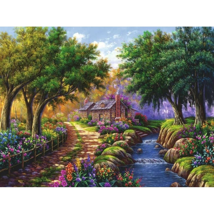 Ravensburger pusle 1500 tk Majake järve ääres – 2
