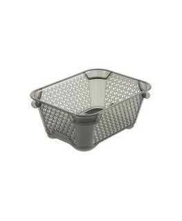 Basket mini A7 Mirko 16x12x7cm crystal gray (transparent)