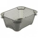 Basket mini A7 Mirko 16x12x7cm crystal gray (transparent)