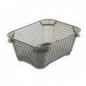 Basket mini A7 Mirko 16x12x7cm crystal gray (transparent)