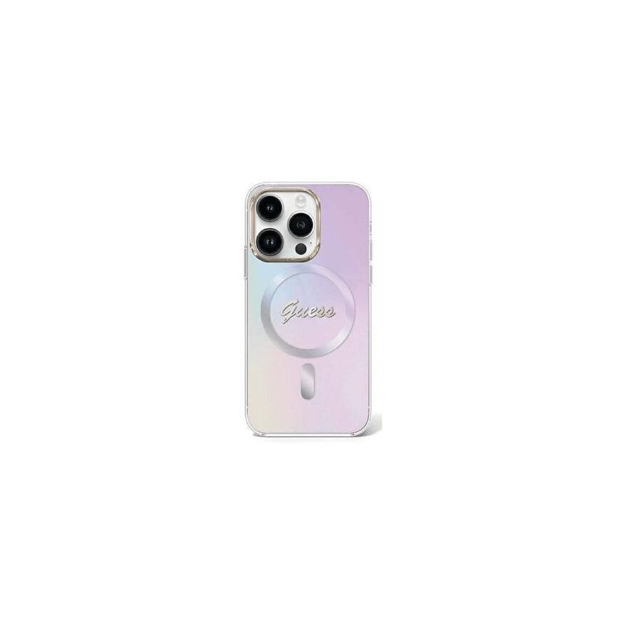 Guess IML Glitter Ring MagSafe Case for iPhone 16 Transparent – 2