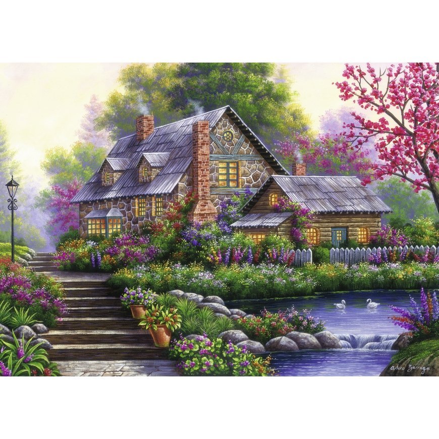 Ravensburger puzzle 1000 pieces Romantic country house – 2