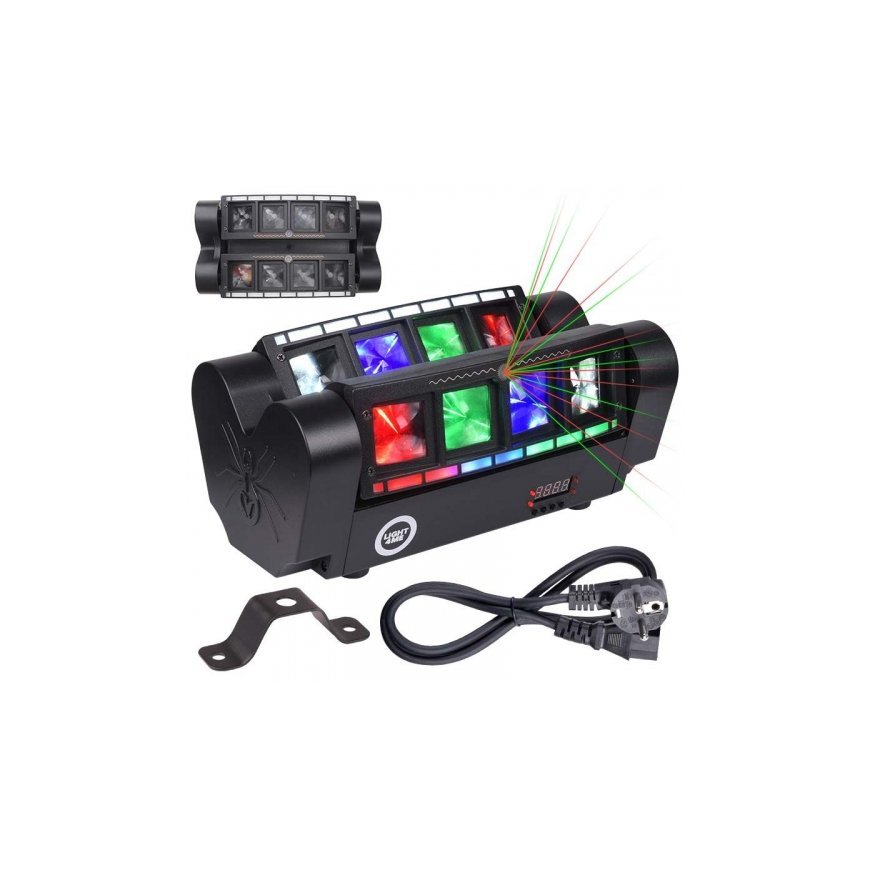 LIGHT4ME SPIDER STROBO LASER efekts LED multiefekts – 2