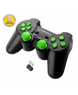 Esperanza EGG108G игровой контроллер Черный, Зеленый USB 2.0 Геймпад Аналоговый/цифровой ПК, Playstation 3