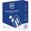 3MK Wired USB-C Гарнитура Проводная Вкладыши Calls/Music USB Type-C Белый 3MK Wired USB-C Гарнитура Проводная Вкладыши Calls/Music USB Type-C Белый