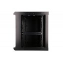 Extralink 9U 600X450 WALL-MOUNTED RACKMOUNT CABINET BLACK Sieninis stovas Juoda Extralink 9U 600X450 WALL-MOUNTED RACKMOUNT CABINET BLACK Sieninis stovas Juoda