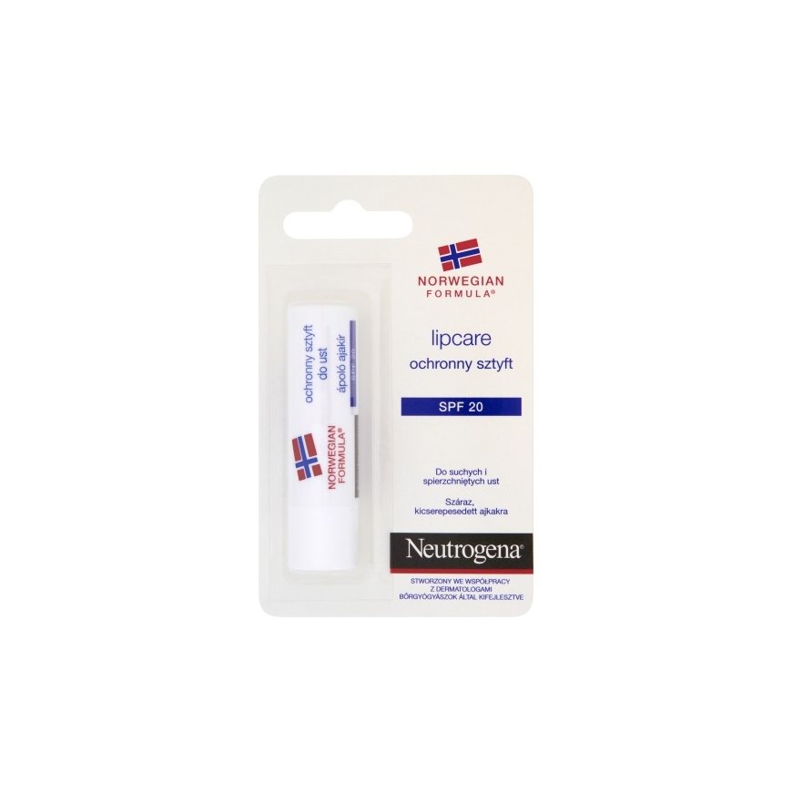 NEUTROGENA_Norwegian Formula Lipcare SPF20 ochronny sztyft do suchych i spierzchniętych ust 4,8g – 2