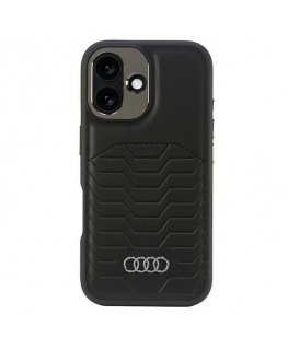 Audi Synthetic Leather MagSafe iPhone 16 Plus 6.7" czarny|black
