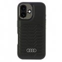 Audi Synthetic Leather MagSafe iPhone 16 Plus 6.7" czarny|black Audi Synthetic Leather MagSafe iPhone 16 Plus 6.7" czarny|black