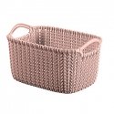 Basket Knit XS rectangle 3L 25x18x14cm pink Basket Knit XS rectangle 3L 25x18x14cm pink