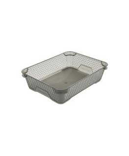 Basket mini A5 Mirko 26,5x20x7cm crystal gray (transparent)