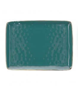 Concerto Ottanio Rectangular Tray - Blue-Green, 36 x 26.5 cm