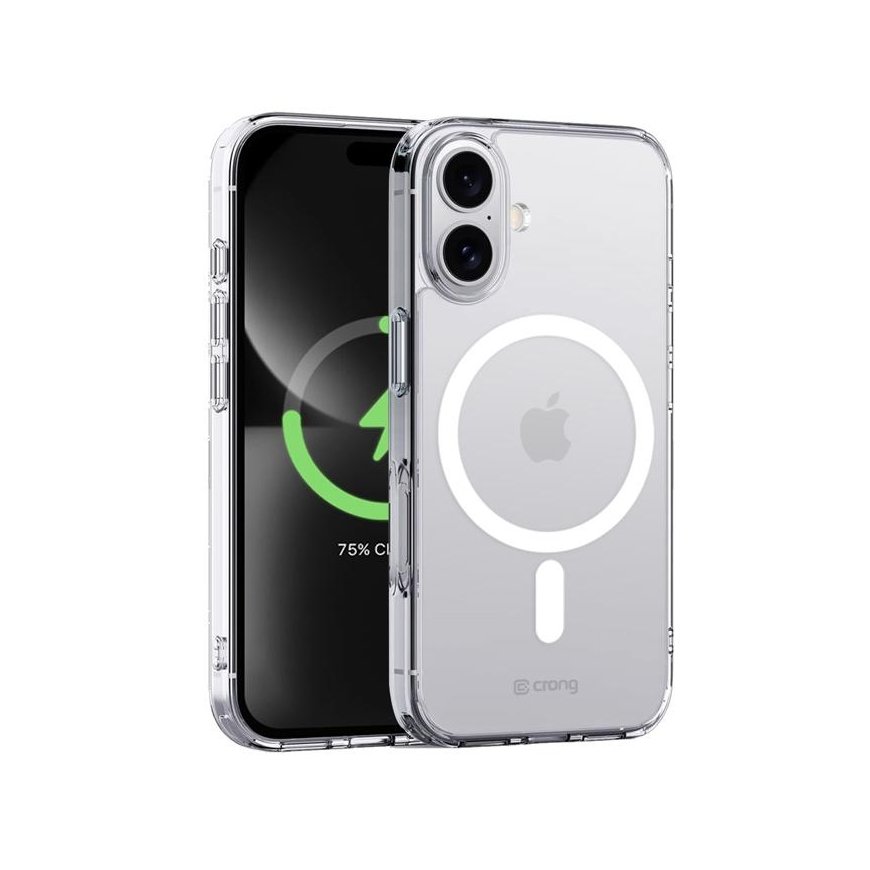 Crong Clear MAG Cover do iPhone 16 przezroczysty