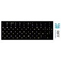 Riff Riff Qwerty keyboard stickers ENG white / RU yellow Riff Riff Qwerty keyboard stickers ENG white / RU yellow