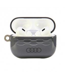 Audi IML Geometric Pattern AirPods Pro 2 cover szary|gray AU-IML