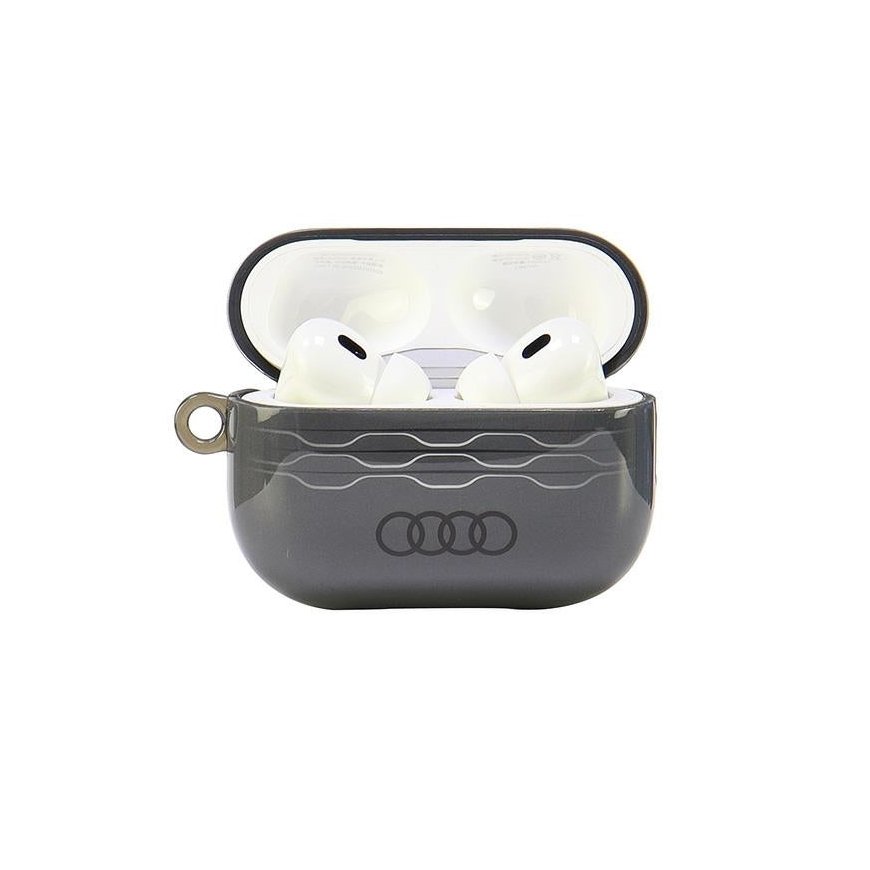 Audi IML Geometric Pattern AirPods Pro 2 cover szary|gray AU-IML