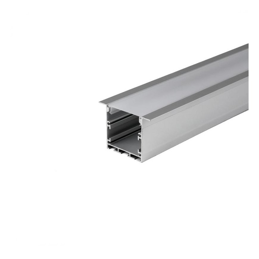 Profils Aluminiowy V-TAC 2mb Anodowany, Klosz Mleczny, Wpuszczany 50x35mm VT-8126