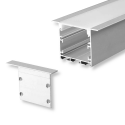 Profiil Aluminiowy V-TAC 2mb Anodowany, Klosz Mleczny, Wpuszczany 50x35mm VT-8126 Profiil Aluminiowy V-TAC 2mb Anodowany, Klosz Mleczny, Wpuszczany 50x35mm VT-8126
