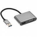 RoGer DrongDisplay Adapter USB to VGA/HDMI + Audio / iOS/Android/Windows/macOS RoGer DrongDisplay Adapter USB to VGA/HDMI + Audio / iOS/Android/Windows/macOS