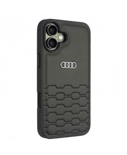 Audi Synthetic Leather iPhone 16 Plus 6.7" czarny|black hardcase