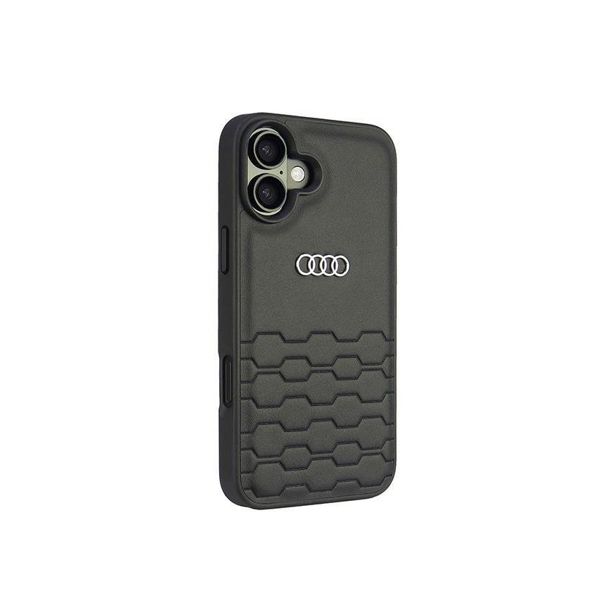 Audi Synthetic Leather iPhone 16 Plus 6.7" czarny|black hardcase