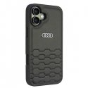 Audi Synthetic Leather iPhone 16 Plus 6.7" czarny|black hardcase Audi Synthetic Leather iPhone 16 Plus 6.7" czarny|black hardcase
