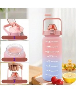 Extralink | Motivationsflasche| Wasserflasche 2000 ml rot und blau BUT-994