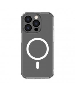 Apple iPhone 15 Pro Max Clear Case With Magnetic and Camera Protection Transparent