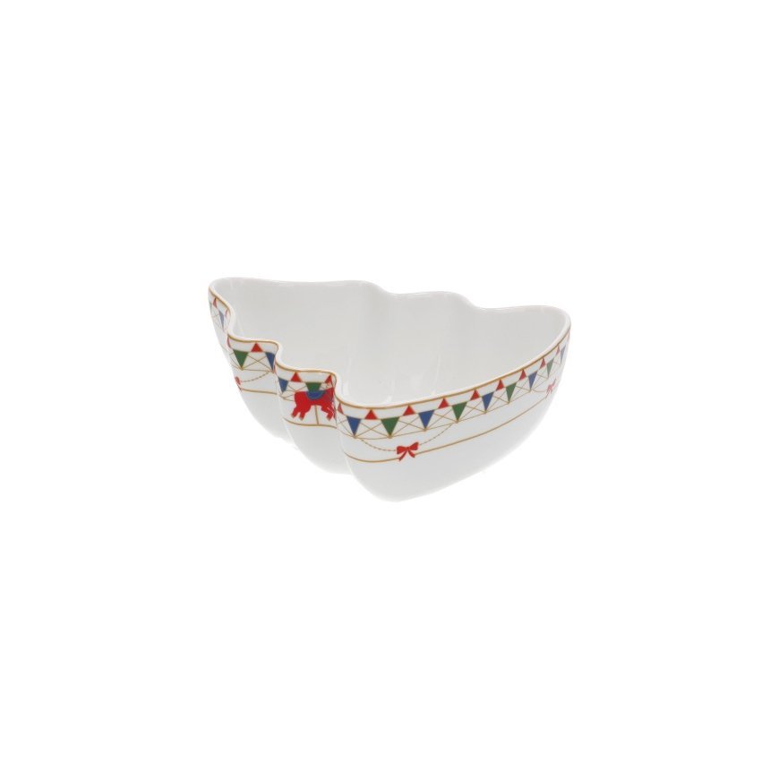 Xmas Carousel Christmas Tree Bowl - 20 cm